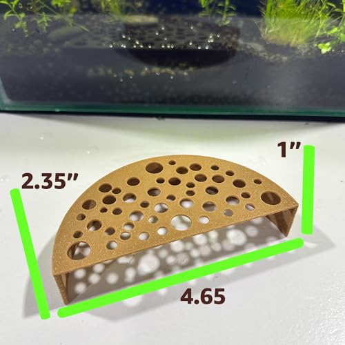 Shrimp Breeding Protector, Shrimp Hide Tunnel, Brown | Aquarium tunnel creates a sheltered breeding cave for dwarf, cherry and baby shrimp while helping protect young shrimp. - color: Brown