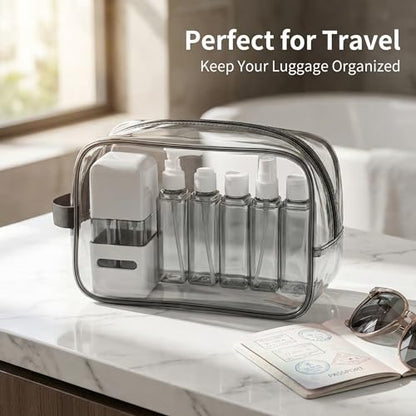 4 in 1 Travel Dispenser Bottle Refillable 4 in 1 Travel Dispenser 60ml Travel Bottles Leakproof Travel Size Containers for Toiletries Shampoo Lotion Gray - color: Gray