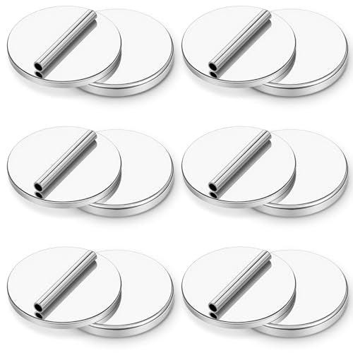 6 Pairs Mini Magnetic Pin Brooch Converters Magnetic Metal Pin Backs Clothing Magnet Buckle Magnet Metal Lapel Pins Brooch Holder Converter for Hijab Scarf Shawl Thin Fabric Invisible Christmas