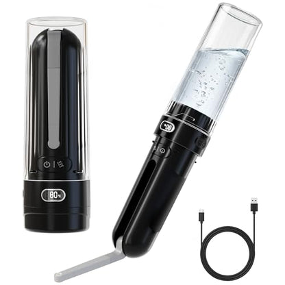 Electric Portable Bidet – Rechargeable Travel Bidet for Women Postpartum Care & Personal Hygiene | 3 Pressure Modes for Home Travel & Camping, Black - color: Black