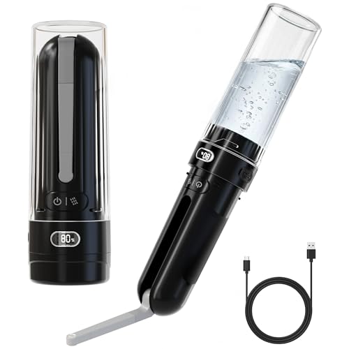 Electric Portable Bidet – Rechargeable Travel Bidet for Women Postpartum Care & Personal Hygiene | 3 Pressure Modes for Home Travel & Camping, Black - color: Black