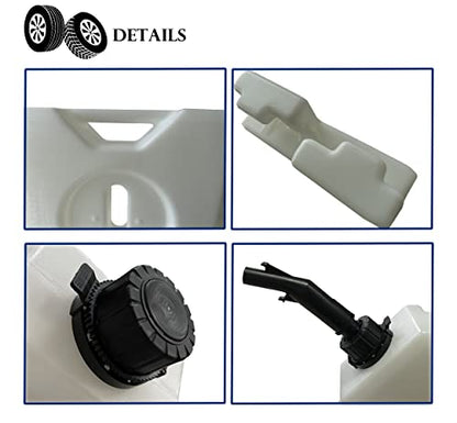 2-Gallon Water Container, White Water Can for Vehicles, Portable Water Tank (2 pcs) - size: 2 pcs