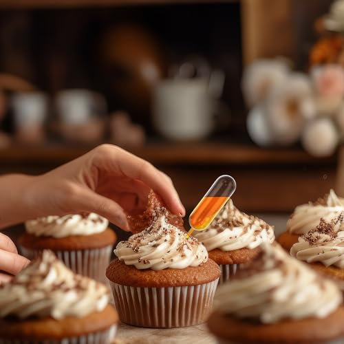 [Heart Style] Vabiooth 50Pcs 4mL Cupcakes Disposable Plastic Transfer Pipettes Liquid Dropper for Chocolate or Strawberries Cupcakes, Ice Cream, Mini Cakes, Waffles, Children's Painting - size: 50pcs, style: Heart Style