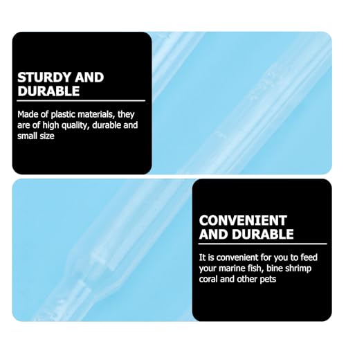 BESTonZON 10pcs Shrimp Liquid Feeders with Long Plastic Tubes 3ml Manual Suction Dropper for Coral and Marine Fish Feeding Aquarium Accessories for Fish Tank Care