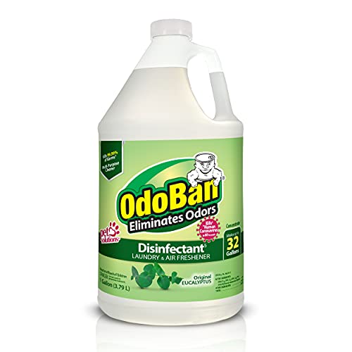 OdoBan Disinfectant Concentrate and Odor Eliminator, Made in the USA, Original Eucalyptus Scent, 1 Gallon - size: 128 Fl Oz (Pack of 1)