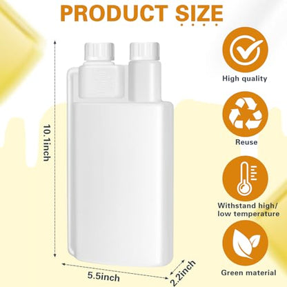 CHENGU Plastic Flask with Built in Shot Glass Measuring Bottles Graduated Chamber with Caps Liquid Dispenser for Liquids to Store and Pour for Concerts Travel Camping Party(1 Pc,33.8 Oz, 1.69 oz) - size: 33.8 oz, 1.69 oz