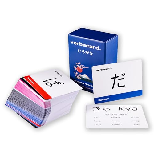Hiragana Flashcards – Learn to Read Japanese Fast | 106 Card Alphabet Study Deck with Pronunciation & Examples | Japanese Alphabet for Beginners & Students