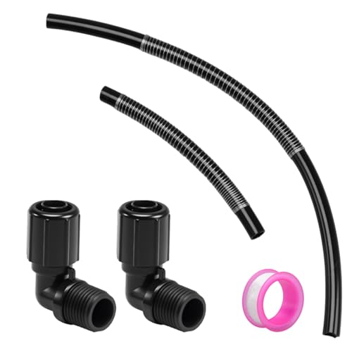 Pool Chlorinator Parts, 1/2" NPT 90-Degree Tube Connector, 5/8" OD Tube, Tube Support Compatible with Pentair Rainbow Auto Feeder/Chlorinator Model 320 322 Replace#: R172272 R172091 R172253