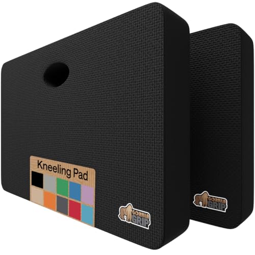 GORILLA GRIP® Extra Thick Foam Kneeling Pad for Gardening, 17.5x11 Black - color: Black