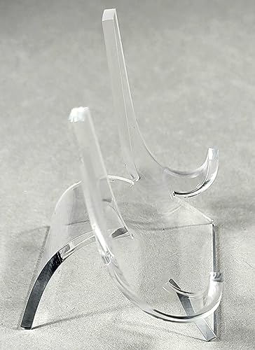 HQRP-Crystal 3" Acrylic Display Stand Pedestal for Crystal Heart / Slice / Slab and other Stones - size: 3"
