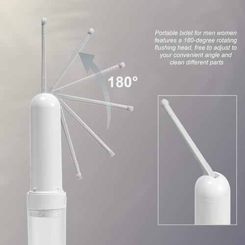 Travel Portable Bidet, USB-C Rechargeable Handheld Travel Bidet Sprayer with 3 Wash Modes for Personal Hygiene, Bed-Ridden & Postpartum Care, Camping Essential