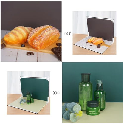 Photo Backdrop Board for Product Photography, 16.5 x 11.7 inch | 10 Double-Sided Backdrops, 20 colors and textures for beauty, jewelry, candles, handmade goods and small product photography - color: light