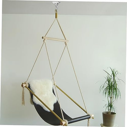 Hemoton Stainless Swing Hangers Heavy Duty Swingset Brackets Ceiling Hooks for Swing Hammock Hanging Fixing Kit
