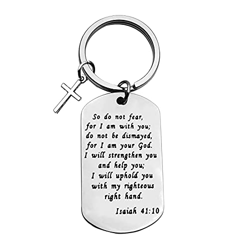 Xiahuyu Christian Keychain - Bible Verse Baptism & Communion Gift - Inspirational Religious Gifts for Women & Men - color: Christian-1