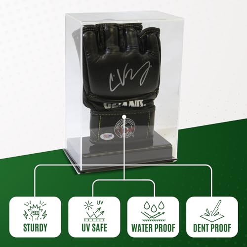 Single MMA UFC Fight Glove Clear Display Case with Stand