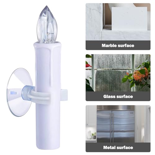 minkissy 6pcs Christmas Candles Holders - Candles Holders with Suction Cups Home Decoration Window Candle Holder for Christmas Celebration Candles (20mm) - size: Size 1