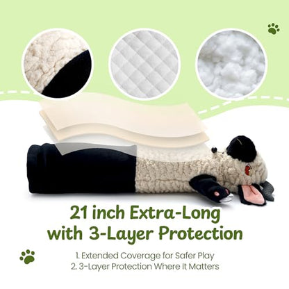 Cat Wrestling Glove, 22 inch Cat Puppet Wrestler with 3 Catnip Pouches & 3 Layer Resistant Protection, Interactive Cat Toy with Removable Bell for Boredom Relief & Mental Stimulation, Goat - color: Goat