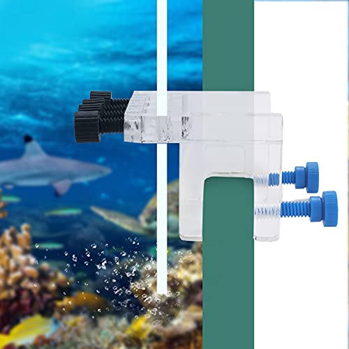 Aquarium Pipe Clip Clamp Holder, Aquarium dosing Pump tubing Holder, Acrylic Aquarium Soft Tube Fixture Holder for Holding Dosing Pump Soft Hose