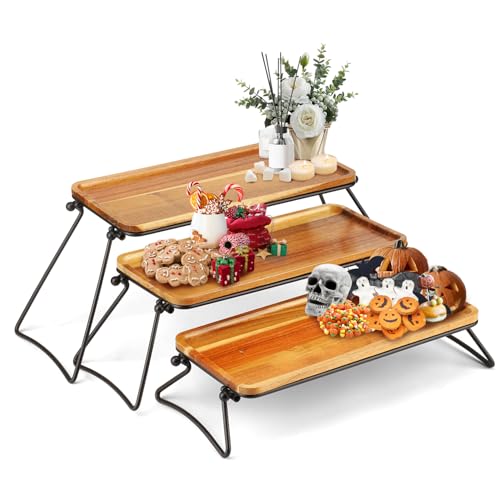 Manspdier Middle Size 3 Tier Cupcake Stand & Towers Serving Tray for Party - size: 13.4" x 18.9" x 7.3"