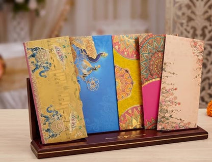 Eligent Traditional Designer Shagun Envelopes Pack of 12 Indian Wedding Gift Envelopes for Cash –7.5" x 3.8 | Decorative Money Holders for Special Occasions–Money Gift Covers for Raksha Bandhan