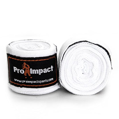 180 Inch Mexican Style Boxing Hand Wraps – Stretchable Wrist & Knuckle Support for MMA, Muay Thai, Kickboxing, Heavy Bag & Combat Training – Men & Women - color: White