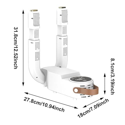 Boxing Glove Dryer with Smart Display, Portable Fresh Strike Glove Dryer, Constant Temperature Punching Gloves Dryer with Adjustable Heat & Timer for Boot Glove (White#A) - color: White#A