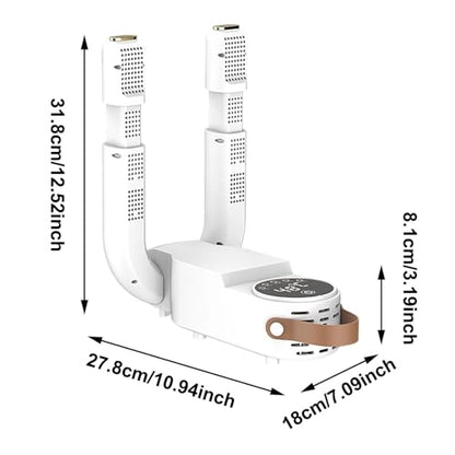 Boxing Glove Dryer with Smart Display, Portable Fresh Strike Glove Dryer, Constant Temperature Punching Gloves Dryer with Adjustable Heat & Timer for Boot Glove (White#A) - color: White#A