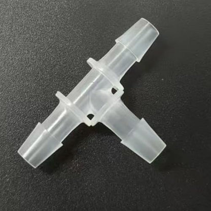 3 Way Tee Connector Equal Barbed T-Fitting 3 Way Hose Barb Adapter for Laboratory Biochemical Analytical Instruments Food Machinery Aquarium Equipment 100pc/pk (4.8mm 3/16'' Cir) - size: 4.8mm 3/16'' Cir