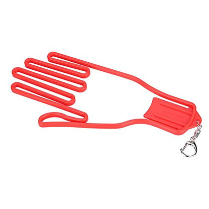 Tbest Gloves Holder, Gloves Stretcher, Plastic Gloves Keeper Stretcher Gloves Support Frame Rack Holder Glove Shaper for, Baseball, Racquetball, Tennis, and Football(Red) Glove Holder