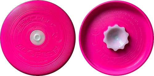 Beach & Pool Sports Disc. Throw with Precision! Spin Tricks! Soft and Durable, Waterproof, Floats, Play Anywhere! Spin & Splash Grip - Spin Zones - That's a Upgrade Your Fun! - color: Pink