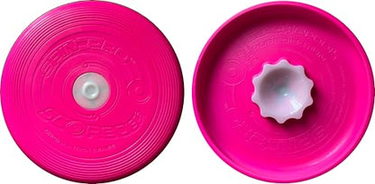 Beach & Pool Sports Disc. Throw with Precision! Spin Tricks! Soft and Durable, Waterproof, Floats, Play Anywhere! Spin & Splash Grip - Spin Zones - That's a Upgrade Your Fun! - color: Pink