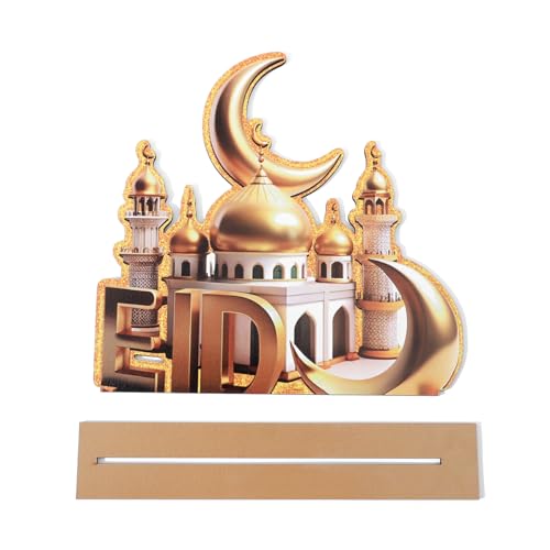 Ramadan Centerpieces Decorations,Eid Mubarak Table Decor,Happy Ramadan Kareem Signs,Detachable Tabletop Party Supplies