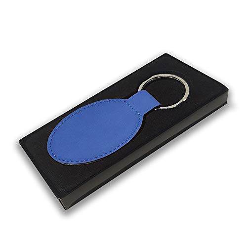 LaserGram Oval Keychain, Allah 2, Personalized Engraving Included (Dark Blue) - color: Dark Blue