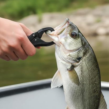 Yolev 2PCS 5'' Fish Lip Gripper - Plastic Fish Grabber Too with Hole | Floating Fishes Holder for Saltwater, Great Holder for Caught Fishes, Gifts for Men