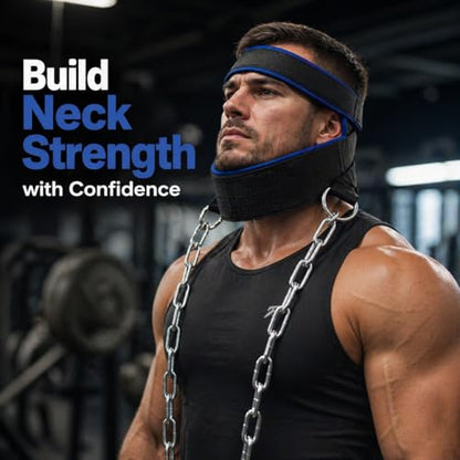 Neck Training Head Harness Adjustable Support Weight Bearing Design for Strength Training Gym Workouts Rehabilitation Exercises