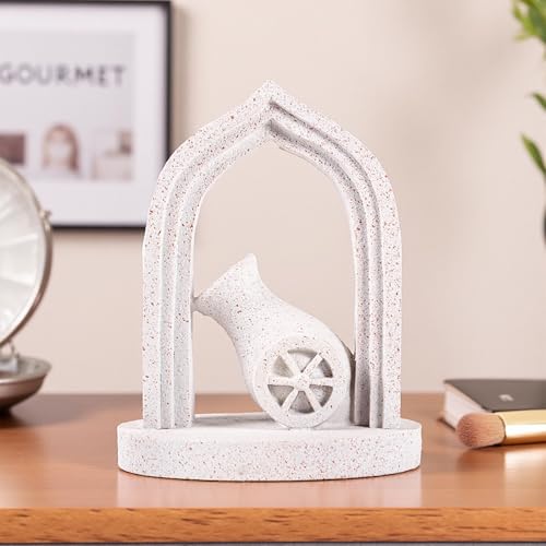Antique-Style Heavyweight Arch Bookends Made of Durable Resin, These Non-Slip bookends are Perfect for Holding Large Books. an Ideal Gift for Birthdays, Christmas, or Thanksgiving. - color: Ramadan Bookshelf Statue