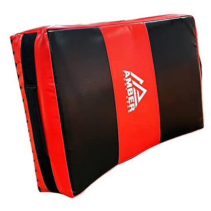Amber Fight Gear Curved Body Punching Shield Striking Kick Shield for Boxing Punching Pad Muay Thai Training Foot Target Strike Body Shield, MMA, TKD, Martial Arts, Karate Workout 25”x16”x5”