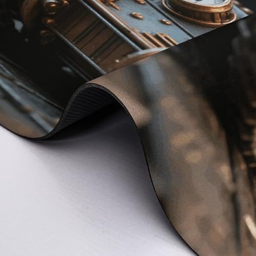 Steam Tank Model Desk Mat Washable Table Protector Waterproof Table Cover Protector Desk Placemats Heat Resistant Non-Slip Desks Cover for Desktop, Coffee Dining Tables 60x50cm - size: 60x50cm