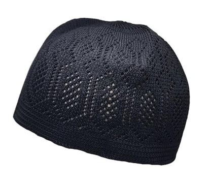 Set 5 Color Muslim Prayer Hat Men Skull Cap AMN-393 Beanie Islam Kufi Peci Hat Crochet Takke Eid Ramadan Gift