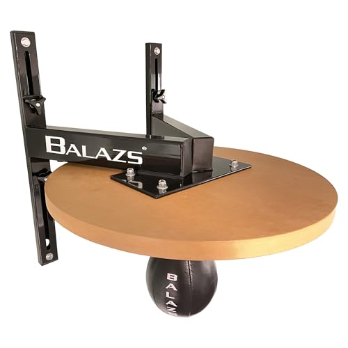 Balazs i-Box Speed Bag Platform - Heavy Duty Commercial Steel, Made in USA | Commercial Grade 11-Gauge Steel, 12" Adjustable Wall Mount, Pro Level III Swivel, 24" Drum, Made in USA - color: Black