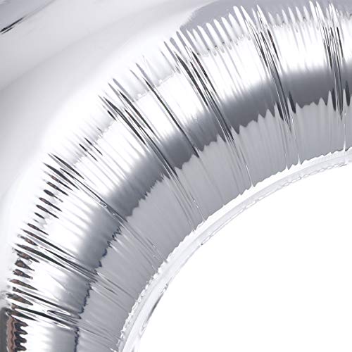 18 Inch Moon Foil Balloon Mylar Balloons for Baby Shower,Wedding,Party Decoration (12pcs,Silver)