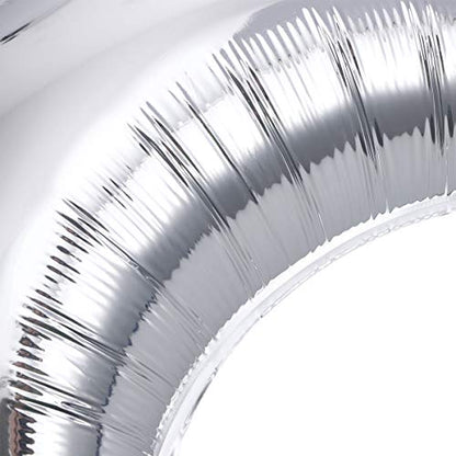 18 Inch Moon Foil Balloon Mylar Balloons for Baby Shower,Wedding,Party Decoration (12pcs,Silver)