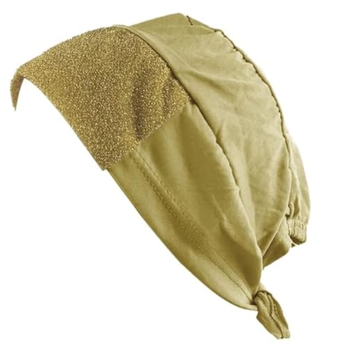 Under Cap Hijab Scarf Underscarf Glitter Bonnet Tie-Back Hat for Women
