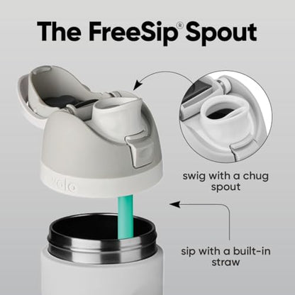 BlenderBottle C05770 FreeSip 24oz Stainless Steel - Neo Sage - color: Multi, size: 24 Ounces