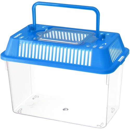 Fish Bowl Fish Bowl Portable Fish Tank Turtle Tank Reptile Carrier Turtle Plastic Fish Mini Fish - Fish Aquarium Betta Fish Reptile - color: Green