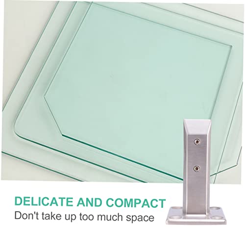 VILLCASE Easy to Use Glass Clamp Stainless Steel Glass Bracket Practical Fixing Tool for Lid and Screw