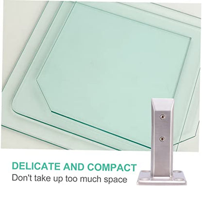VILLCASE Easy to Use Glass Clamp Stainless Steel Glass Bracket Practical Fixing Tool for Lid and Screw