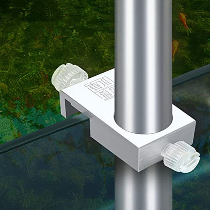 Aquarium Pipe Aluminum-Alloy for Fix - Outflow- Tube Clamp Aluminum-Alloy Water Pipe Clip - size: 12MM