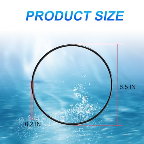 A20038 A-20038 O-Ring Replacement Part, Suitable for Fluval 104, 105, 106, 107, 204, 205, 206, 207 Motor Head Lid Sealing Ring Aquarium Filter Replacement Part, Black, 2 Pieces