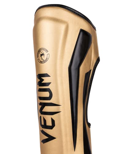 Venum Elite Standup Shin Guards - color: Gold/Black, size: Large